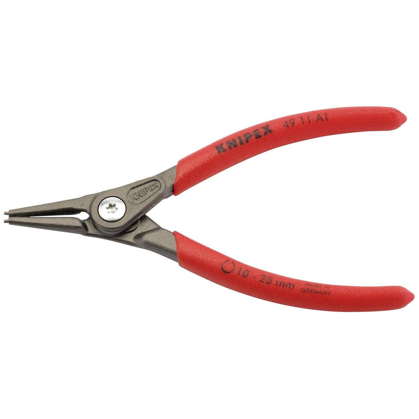 Draper 1x Knipex 140mm External Straight Tip Circlip Pliers 10 - 25mm Capacity - 75089