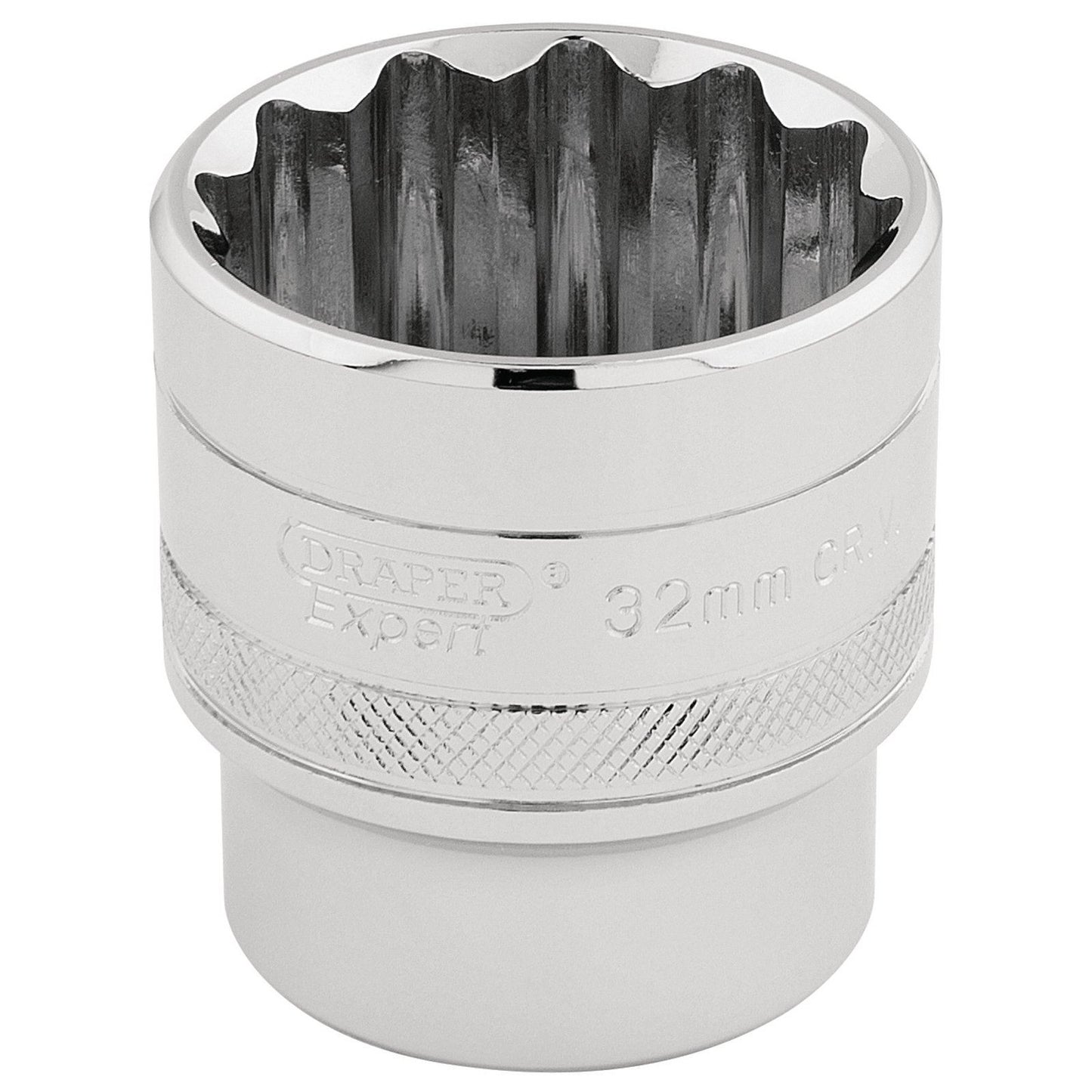 Draper Expert Quality 1/2" Square Drive Hi-Torq 12 Point Socket - 32mm - 33593