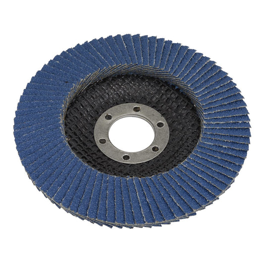 Sealey Flap Disc Zirconium 125mm 22mm Bore 120Grit FD125120