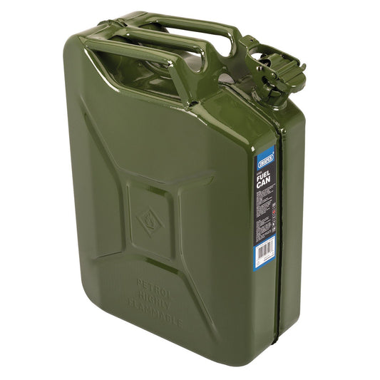 Draper 20L Steel Fuel Can (Green) SFC20L-GREEN/C - 07218