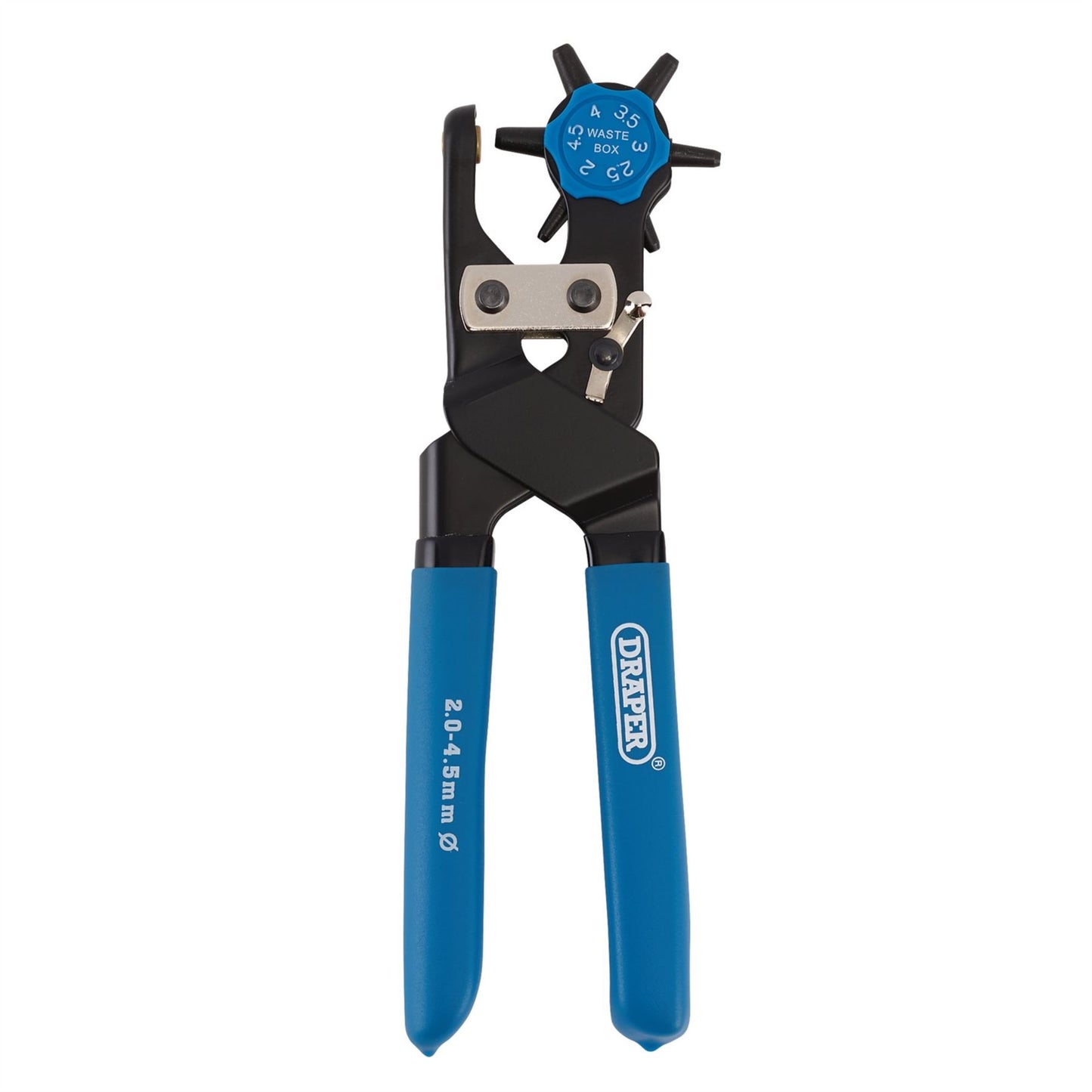 Draper Tools Revolving Punch Plier 2 - 4.5mm + Waste Box DIY & Professional Use - 63637