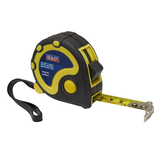 Sealey Rubber Tape Measure 3m(10ft) x 16mm - Metric/Imperial AK988
