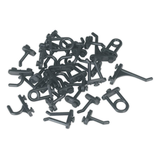 Sealey Hook Assortment for Composite Pegboard 30pc S0766