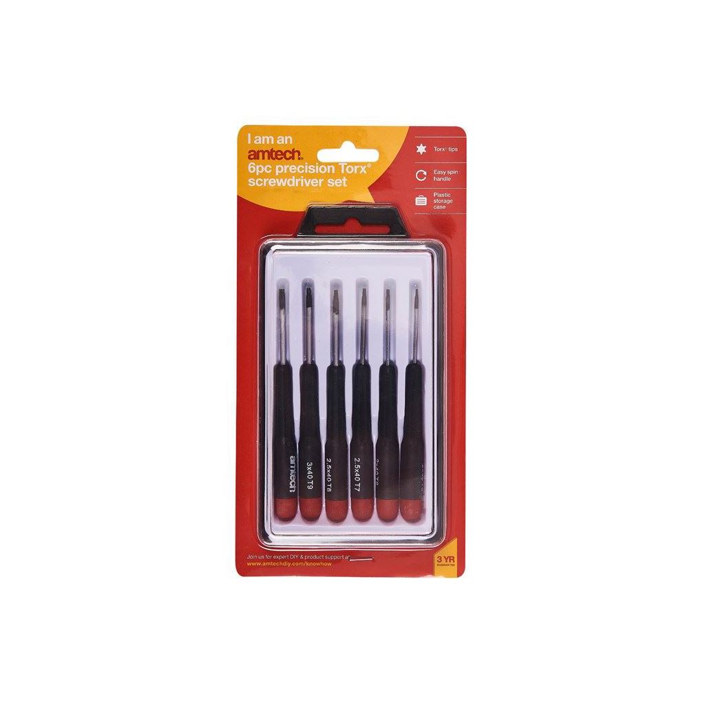 Torx Star 6x Precision Screwdriver Set Kit T5 T6 T7 T8 T9 T10 Mobile Repair Box - L0530