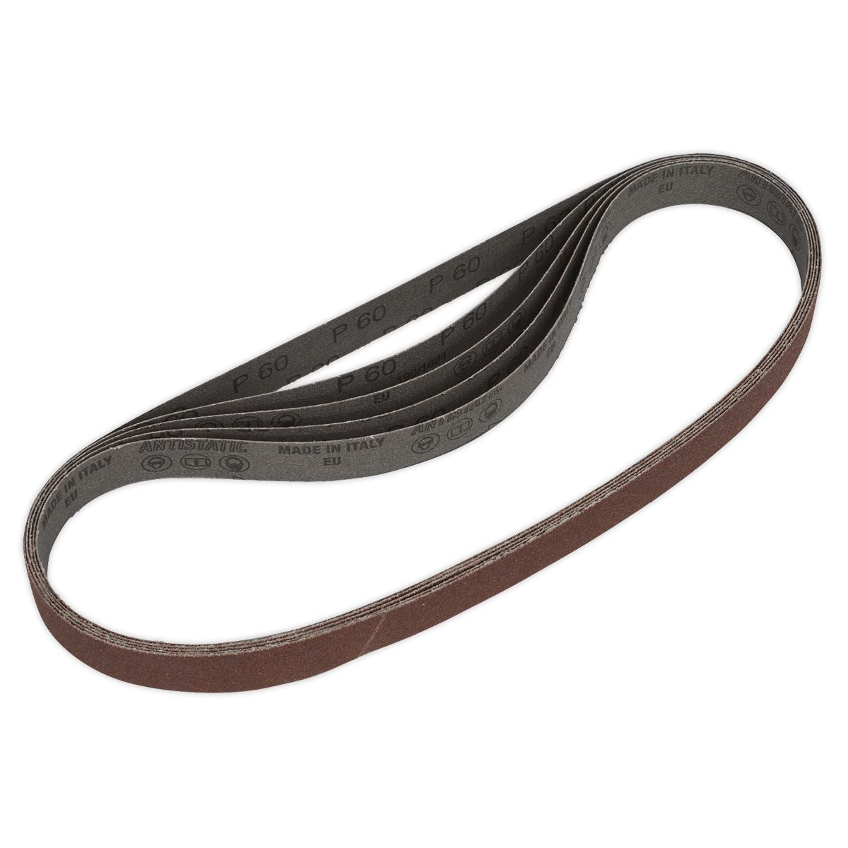 Sealey Sanding Belt 25 x 762mm 60Grit Pack of 5 SB0020