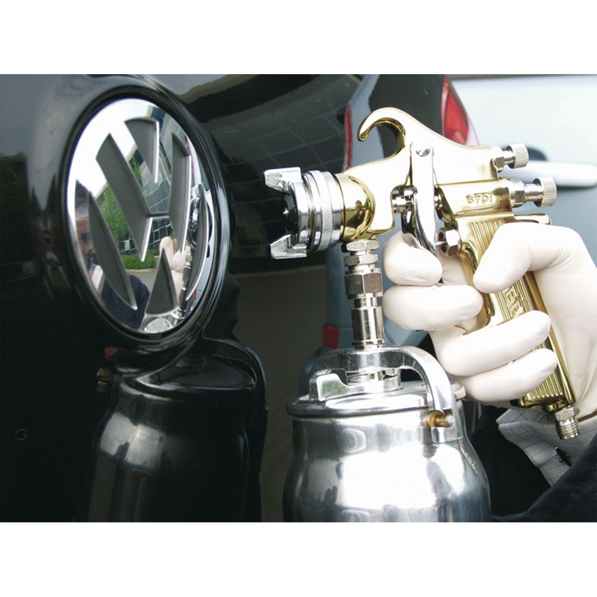 Sealey Spray Gun Professional Suction Feed 1.8mm Set-Up S701