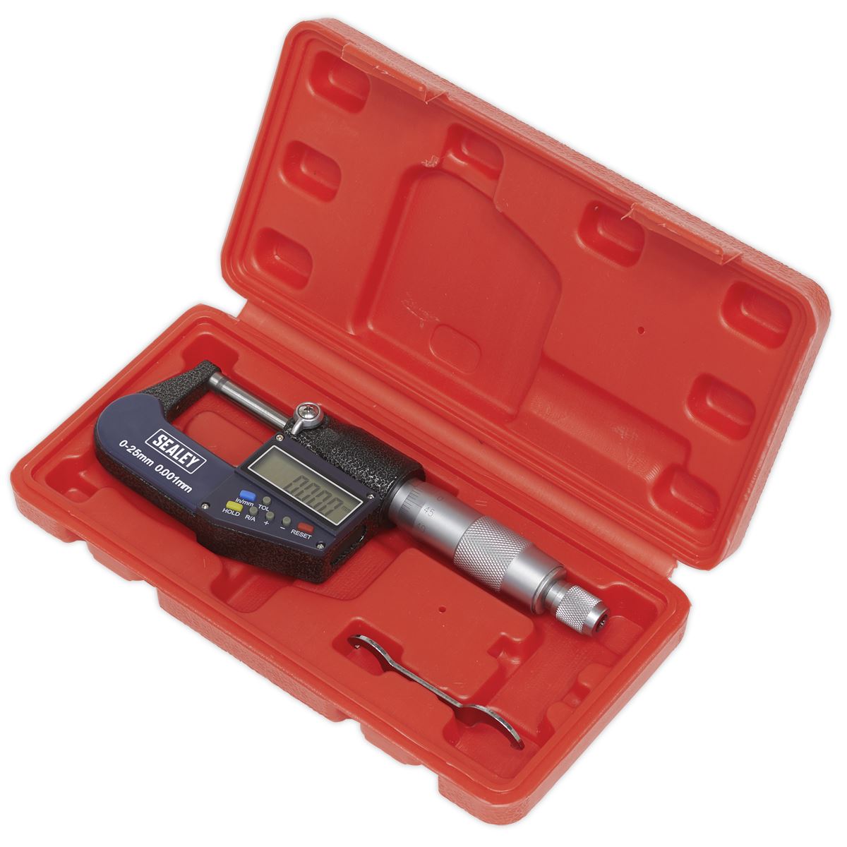 Sealey Digital External Micrometer 0-25mm(0-1") AK9635D