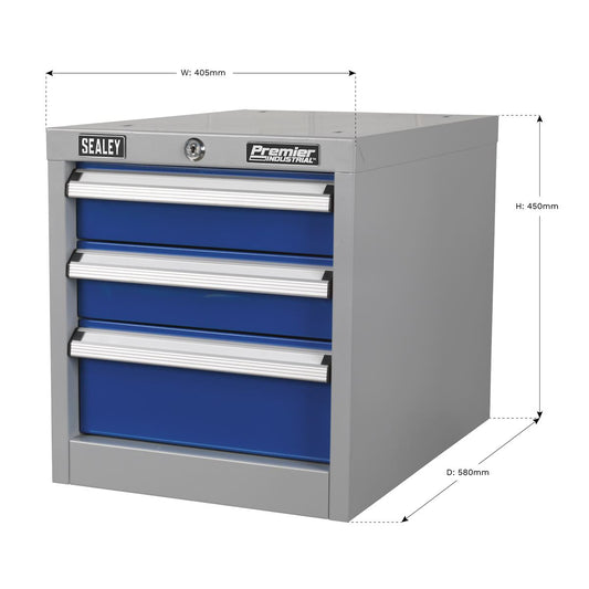 Sealey Industrial Triple Drawer Unit for API Series Workbenches API16