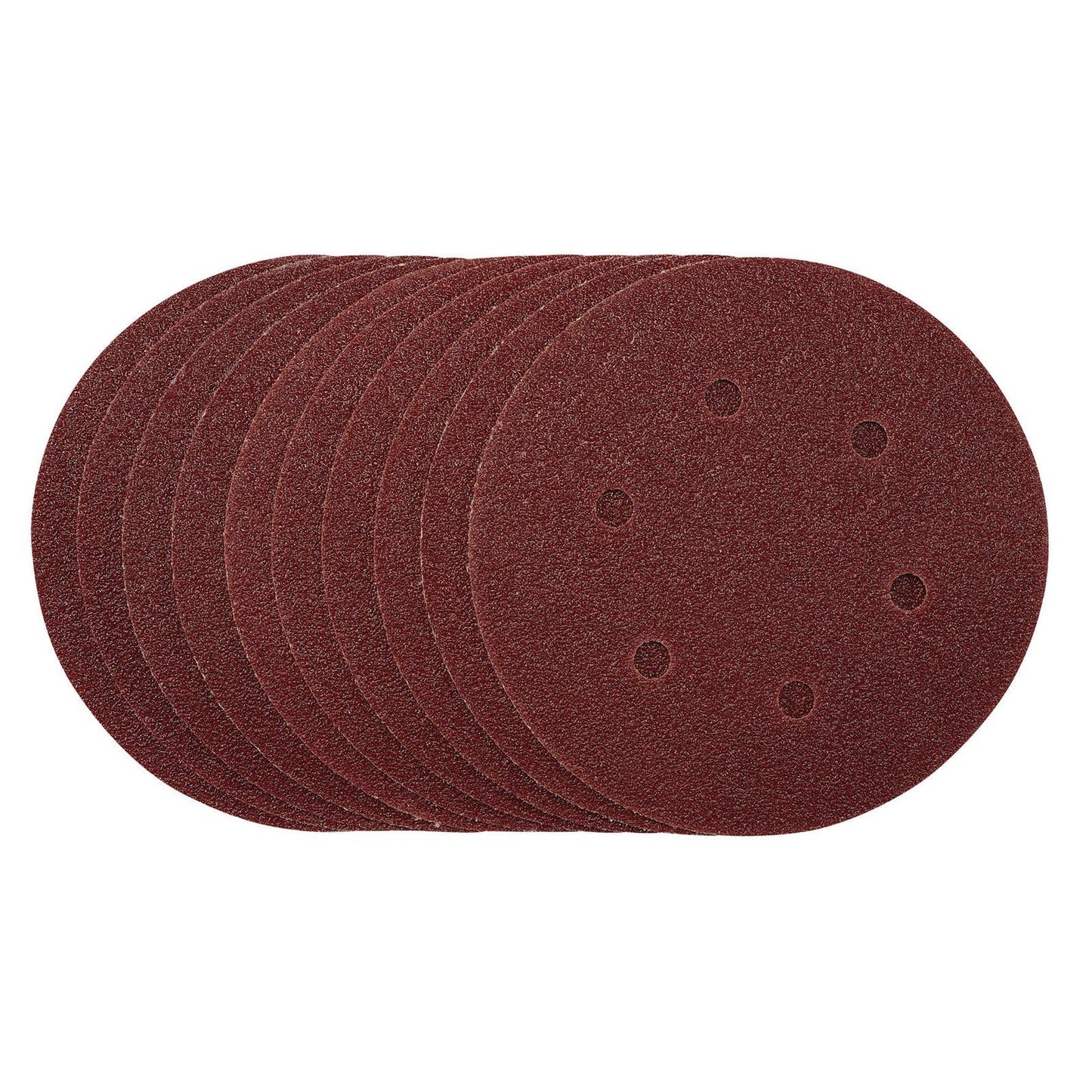 Draper Sanding Discs, 150mm, Hook & Loop, 40 Grit, (Pack of 10) SDHAL150 - 54887