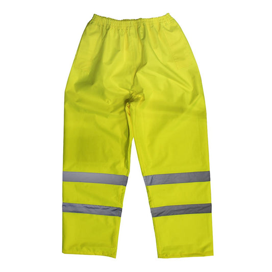 Sealey Hi-Vis Yellow Waterproof Trousers - Medium 807M